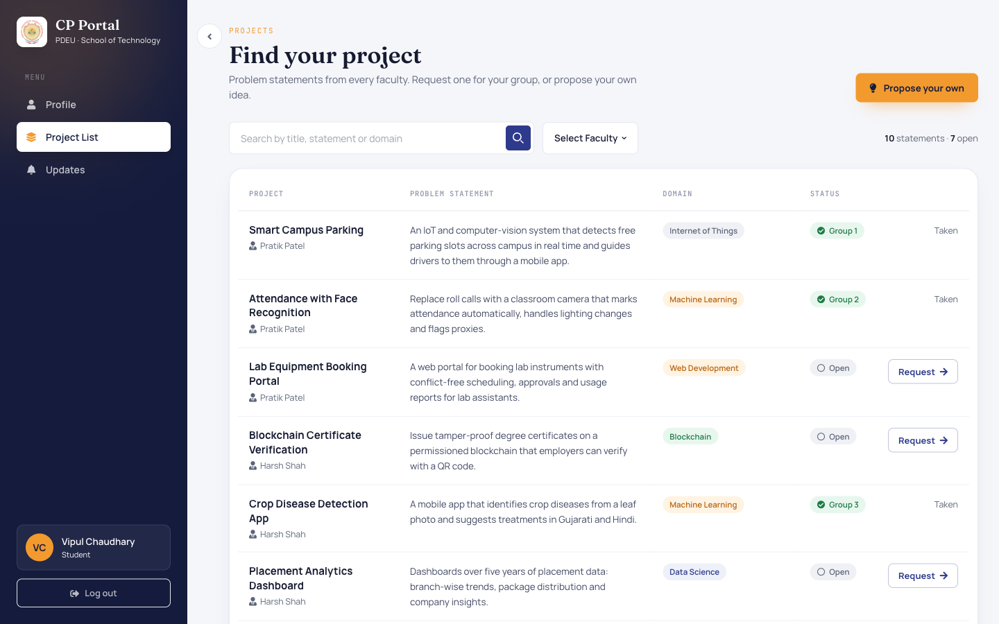 CP Portal screenshot 1